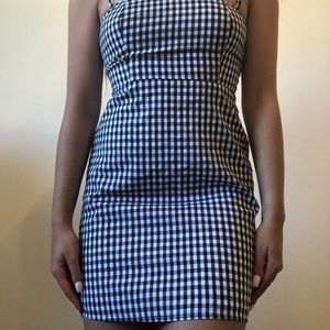 Brandy Melville Karla Dress Gingham B&W